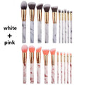 RUZOFO Professional Makeup Brush Set – Soft Fluffy 10/20 Pc Makeup Brush Set HIP C701-white pink 20pc