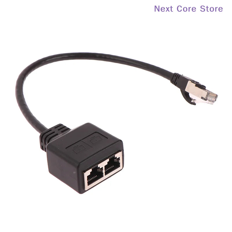 RJ45 Ethernet Splitter 1 Male to 2 Female CAT6 LAN Adapter Ethernet Splitter Adapter HIP