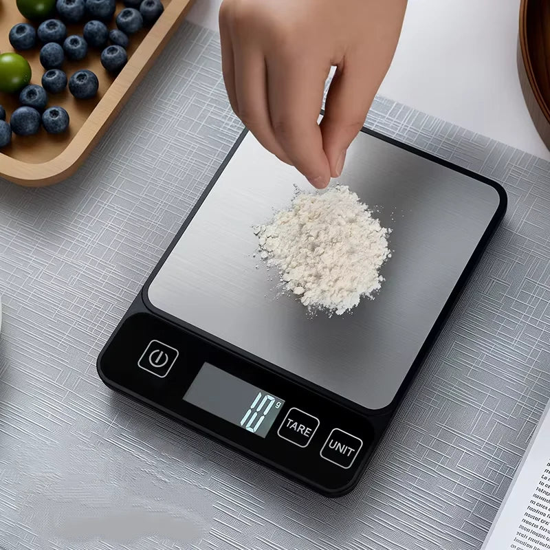 10kg Digital Kitchen Scale – LCD Display, 1g Accuracy Digital Kitchen Scale HIP