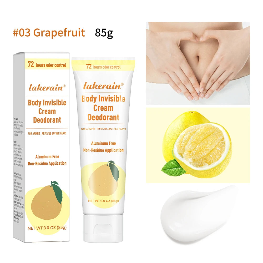 Perfume Cream Deodorant Cream Long Lasting Fragrance Blueberry Strawberry Fruit Fragrance Oil Aroma Cooling armpit Cream HIP 3 Grapefruit