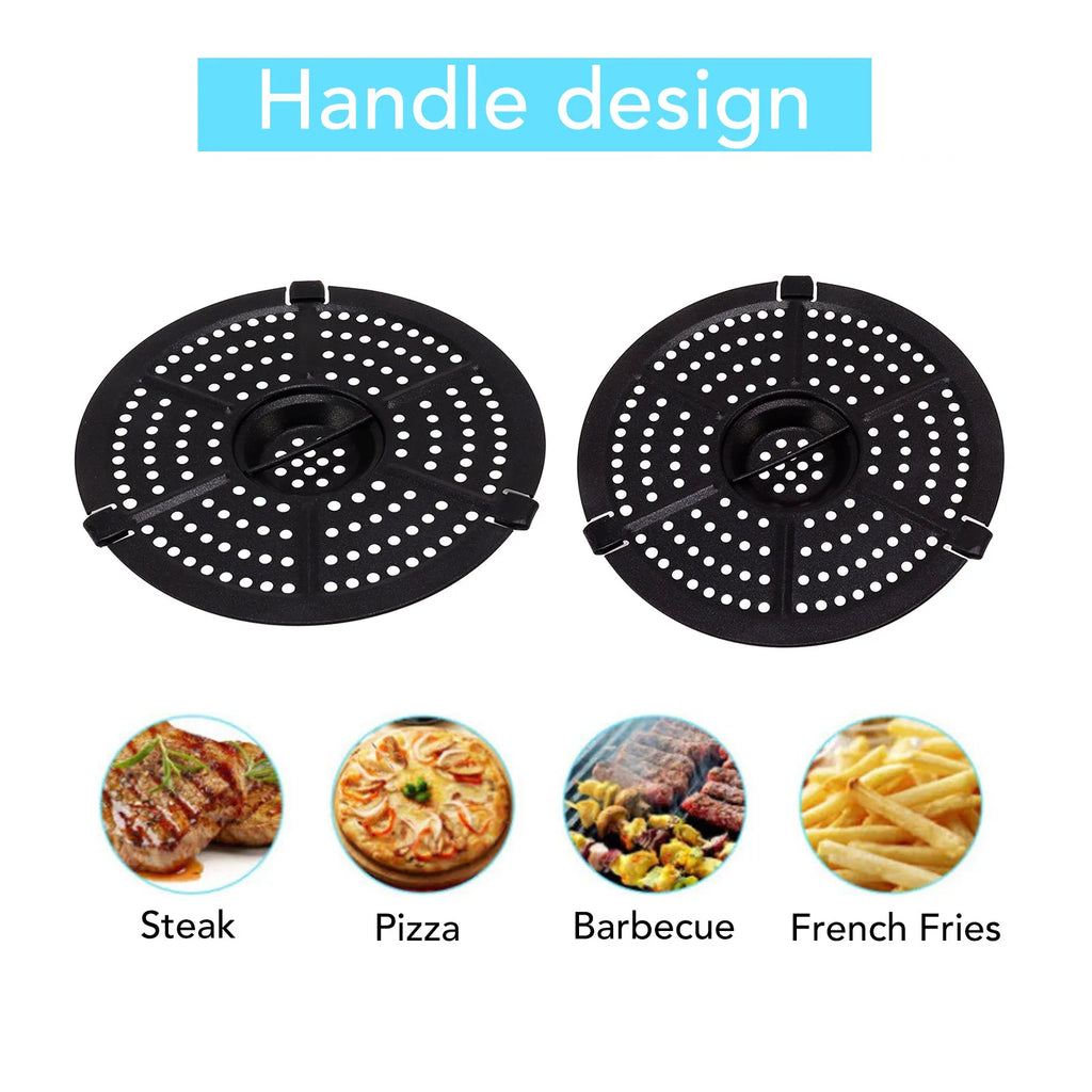 15.5cm 6.1 Inch Fryer Replacement Grill Pan Non Stick Fryer Replacement Crisper Plate Fryer Crisper Plate Fryer Replacement Part HIP