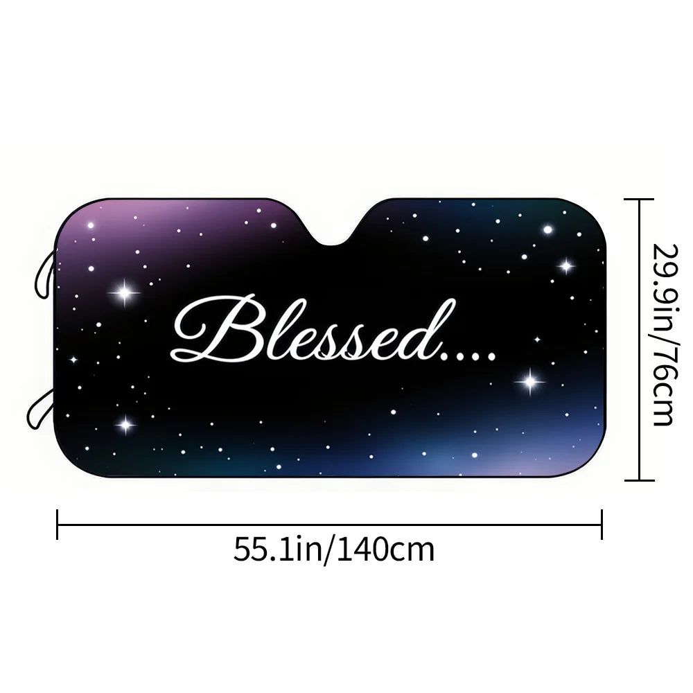 Starry Night Car Sun Visor – UV Protection & Cooling Shade Car Sun Visor HIP