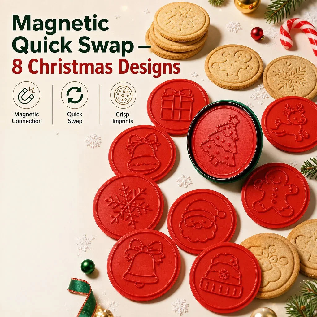 DIY Biscuit Embossing Machine Stamp Biscuit Mold Christmas Baking Pattern Pressing Mold for Making Holiday Party Gift HIP