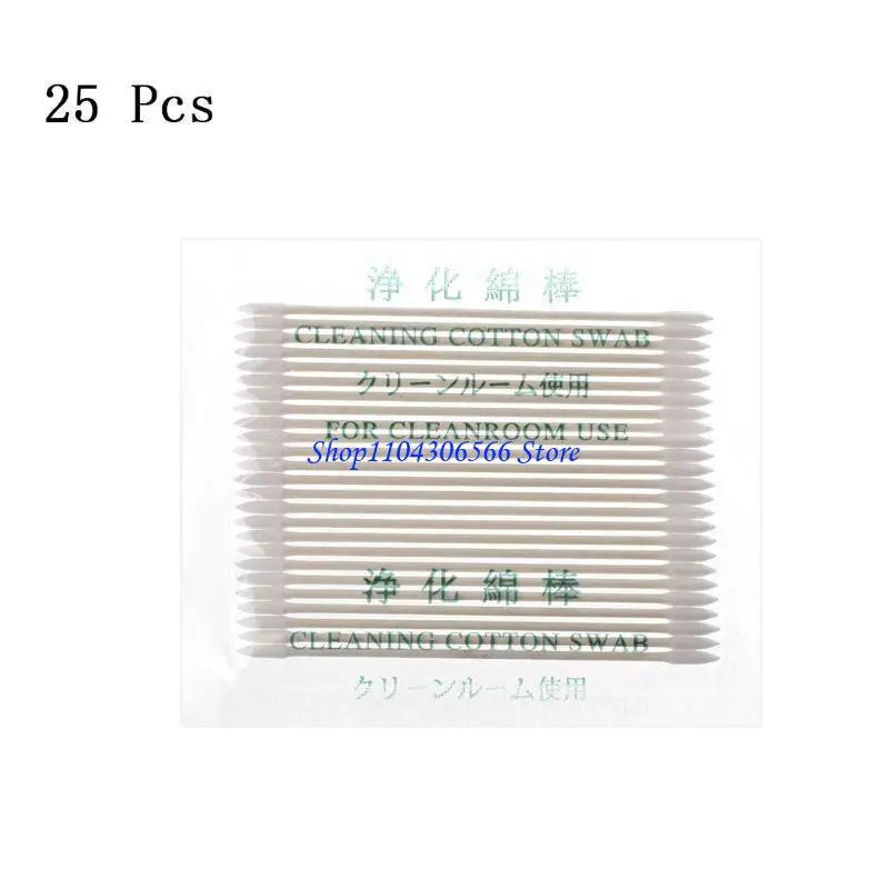 25-Pack Double Head Cotton Swabs for USB & Electronics Ports Electronics Cleaning Swabs HIP Copper CN