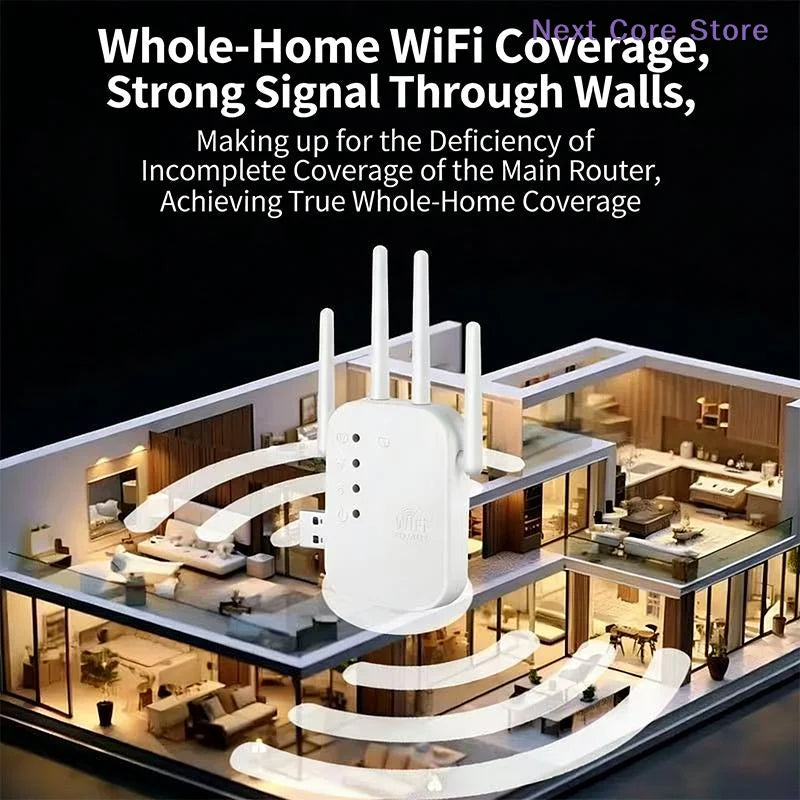 300Mbps WiFi Extender Repeater – 2.4G Long Range Booster WiFi Range Extender HIP