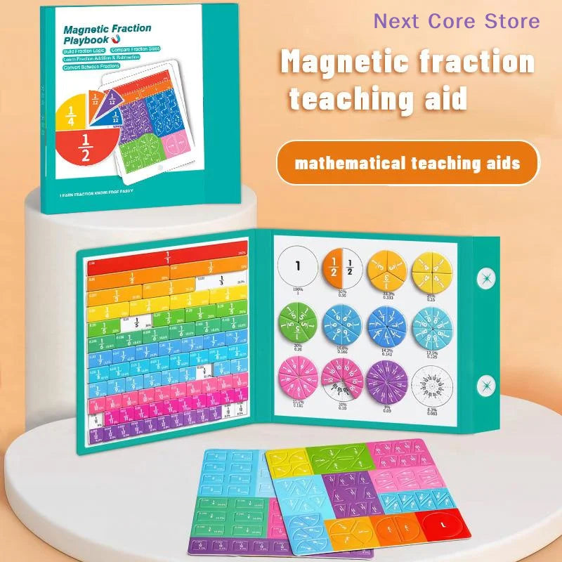 Magnetic Fraction Puzzle Book – Kids Math Learning Tool Educational Math Puzzle HIP
