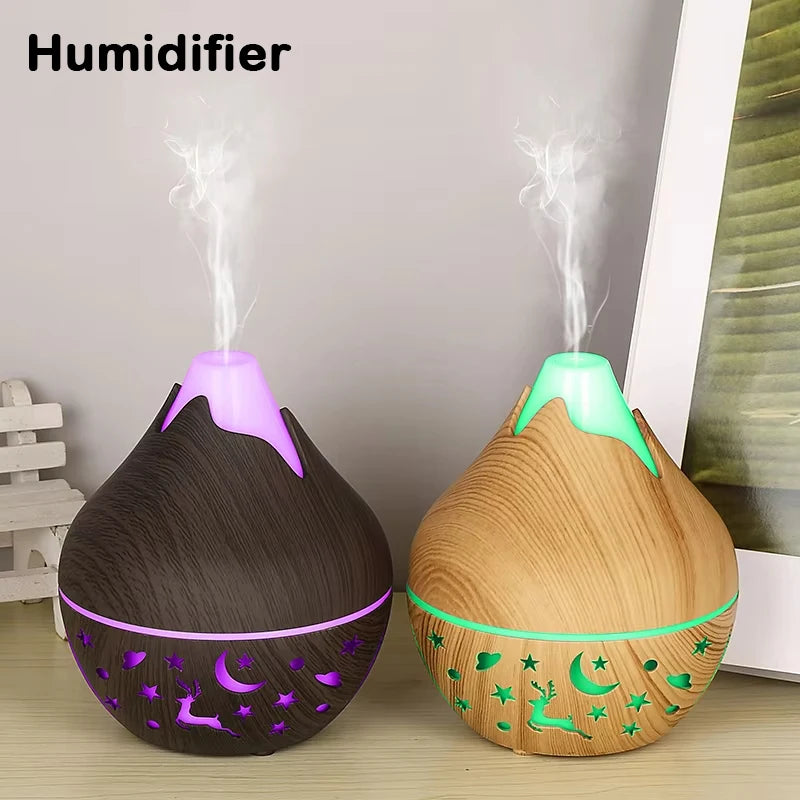 200ml USB Cool Mist Aroma Diffuser – Wood Grain Humidifier Aroma Diffuser Humidifier HIP