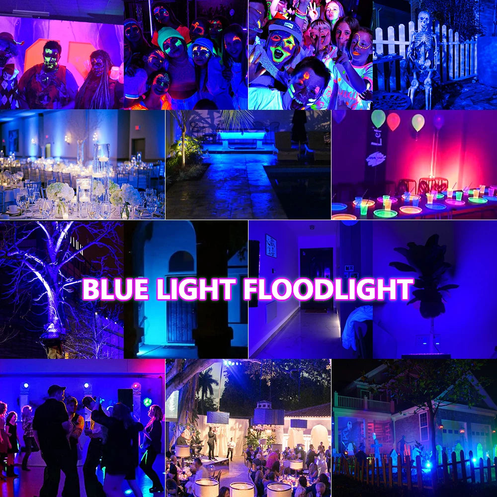 UV LED Floodlight 50W 100W 150W | 395nm Stage Blacklight UV Stage Floodlight HIP