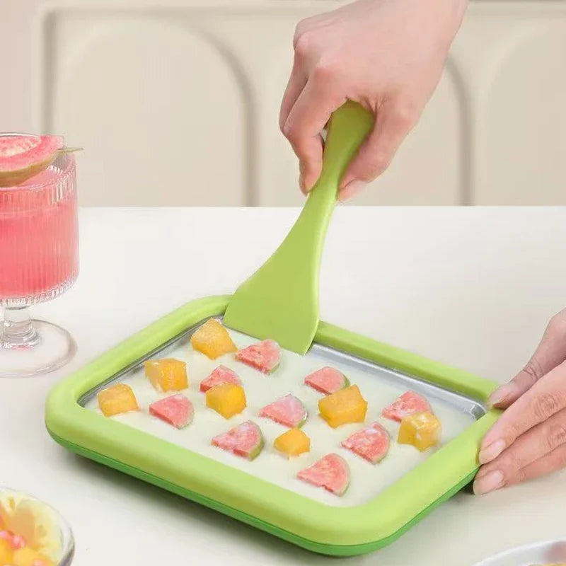 Rolled Ice Cream Maker – DIY Frozen Yogurt Pan | HIP Ice Cream Maker Pan HIP