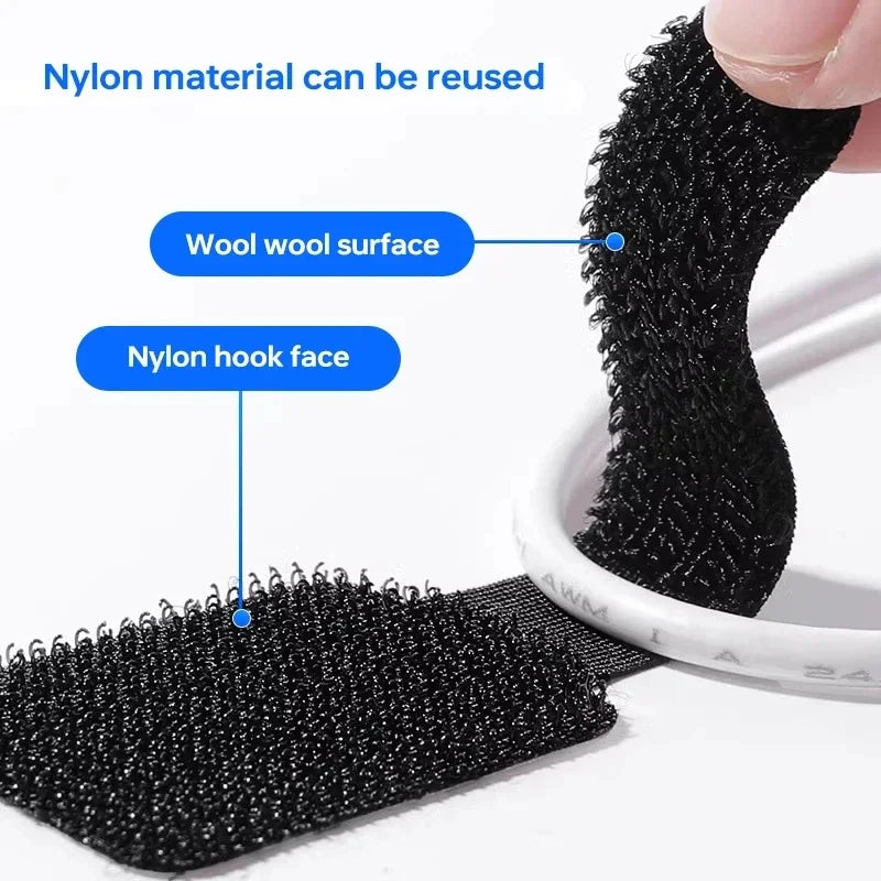 Reusable Nylon Cable Ties – Wire & Cord Organizer Straps Cable Organizer Ties HIP