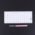 German Keyboard Stickers with Tweezers – Waterproof PVC Keyboard Stickers HIP Black