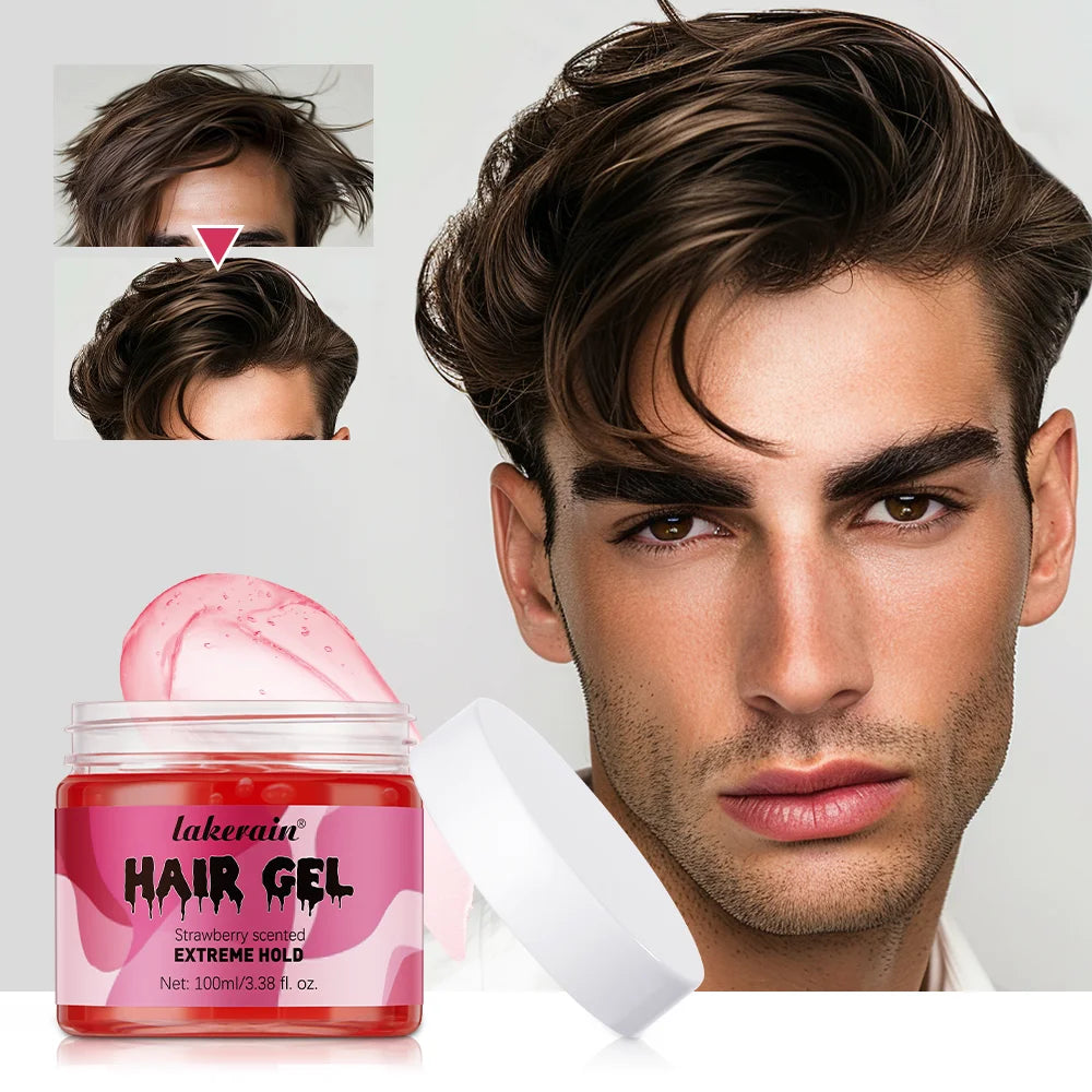 Edge Control Hair Styling Cream For Men Anti Frizz Moisturizing Non Sticky Curl Defining Smoothing Hair Wax For Hairline Edge HIP