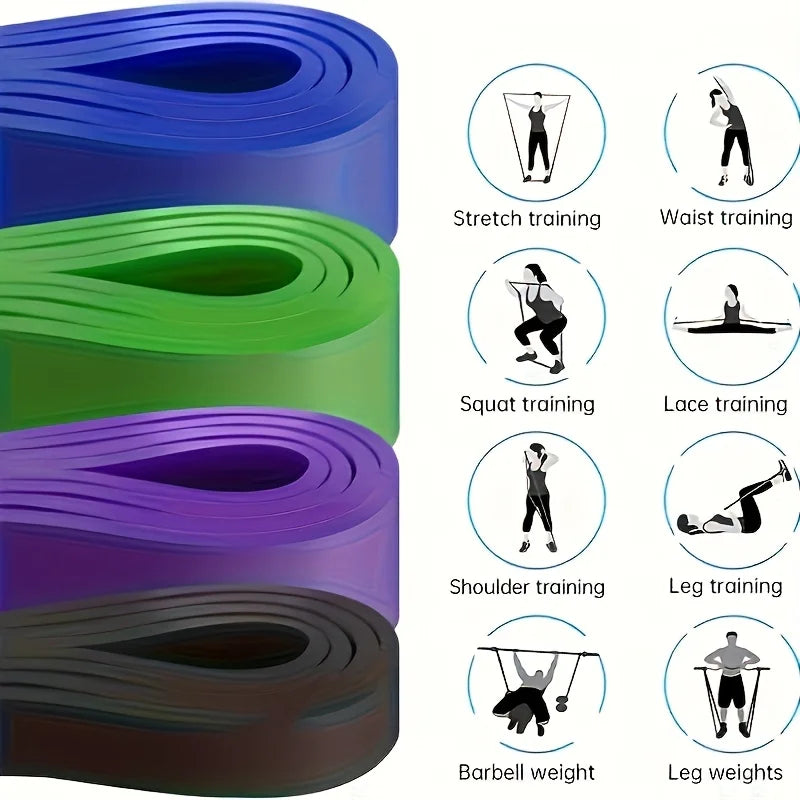 Resistance Bands Set Pull Straps Assistive Pull-Up Bands Exercise Straps Leg Exercise Bands for Gym Fitness Home Workout Equipme HIP