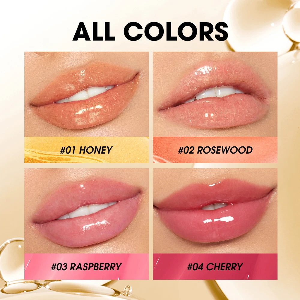 O.TWO.O Lip Oil Gloss Lip Plumper Makeup Moisturizing NonSticky Sexy Water Glossy Glitter Primer Tint Lip Balm Care Cosmetics HIP