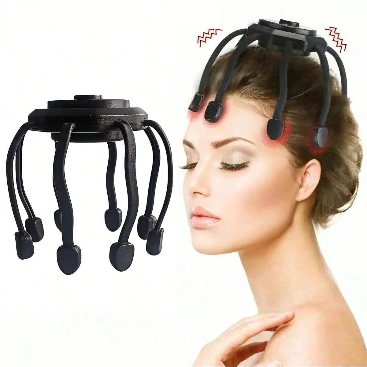 Electric Scalp Massager – 8-Frequency Vibrating, 360° Portable Electric Scalp Massager HIP