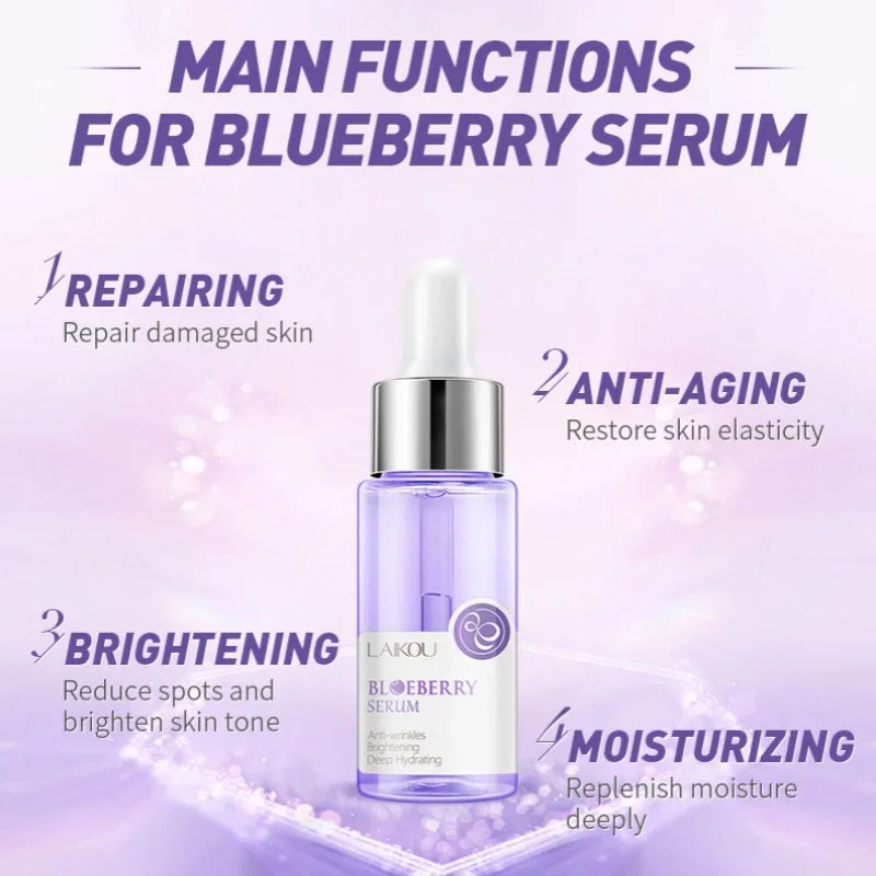 LAIKOU Blueberry Face Serum – Hydrating & Brightening Essence Face Serum HIP
