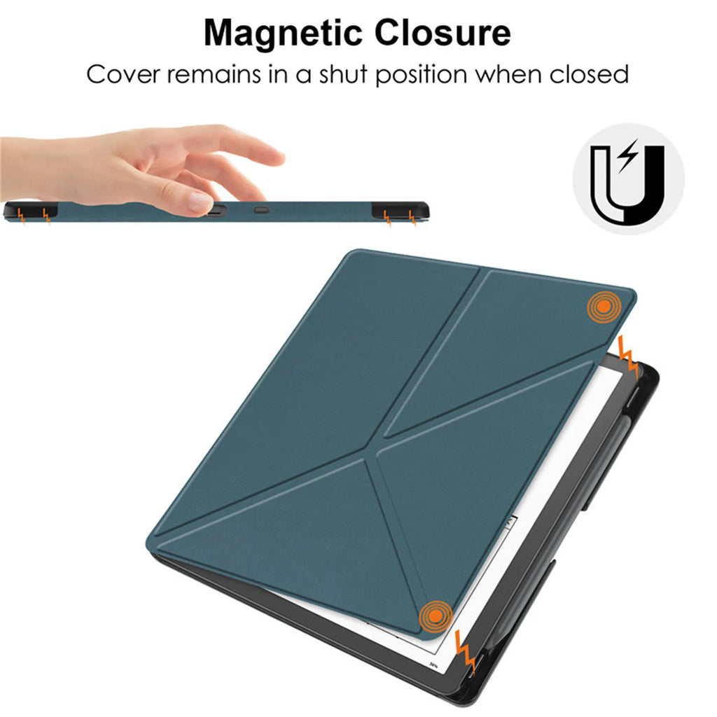 Case Fit for Kindle Scribe 2022 2024 Foldable 10.2 Inch E Book Reader Stand Cover with Auto Sleep Wake and Pen Slot HIP
