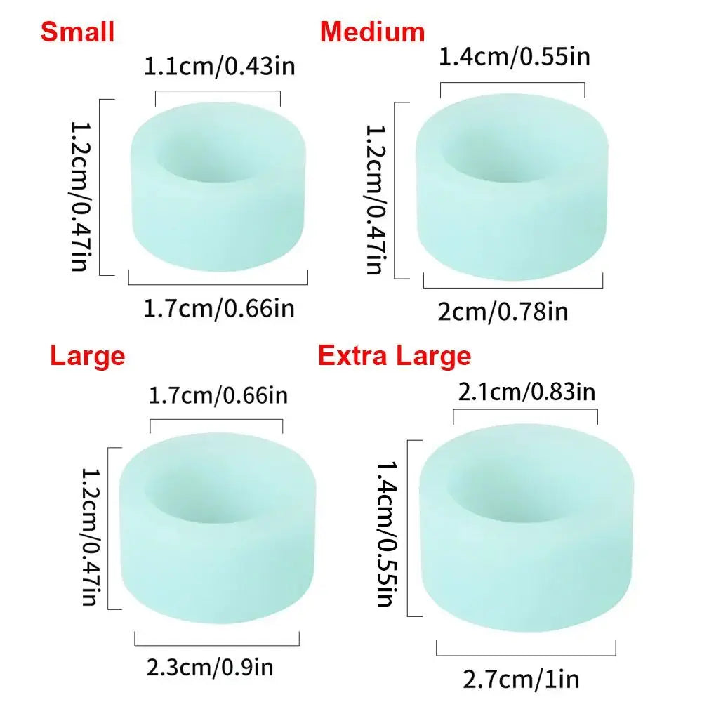 10-Pack Luminous Silicone Fishing Rod Stop Rings Anti-Slip Fishing Rod Stop Rings HIP
