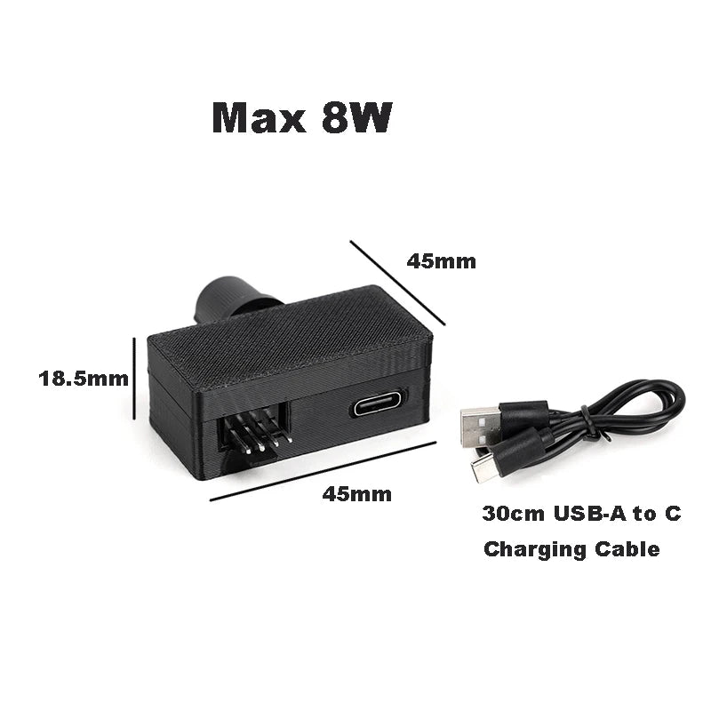 PWM 4-Pin Fan Speed Controller USB to 12V Type-C Adapter PWM Fan Controller HIP