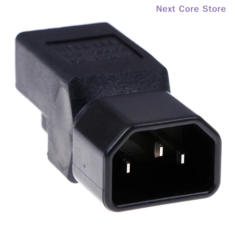 C14 to NEMA 5-15R Power Adapter – IEC Male to US Female Power Plug Adapter HIP