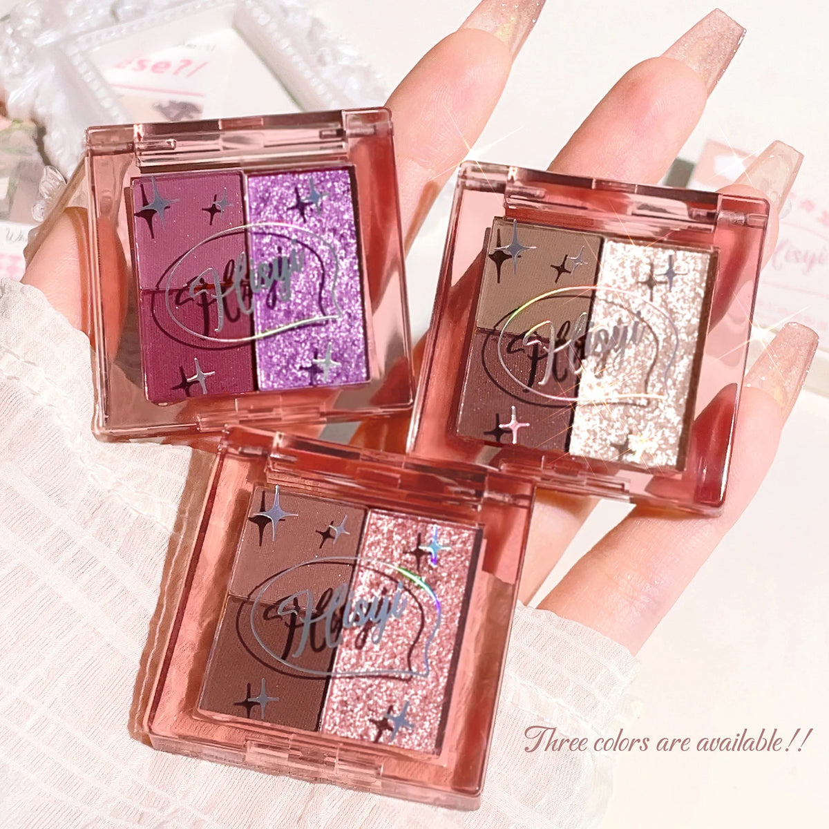 HISYI 3-Color Earth Tone Eyeshadow – Matte & Shimmer Palette Eyeshadow Palette HIP
