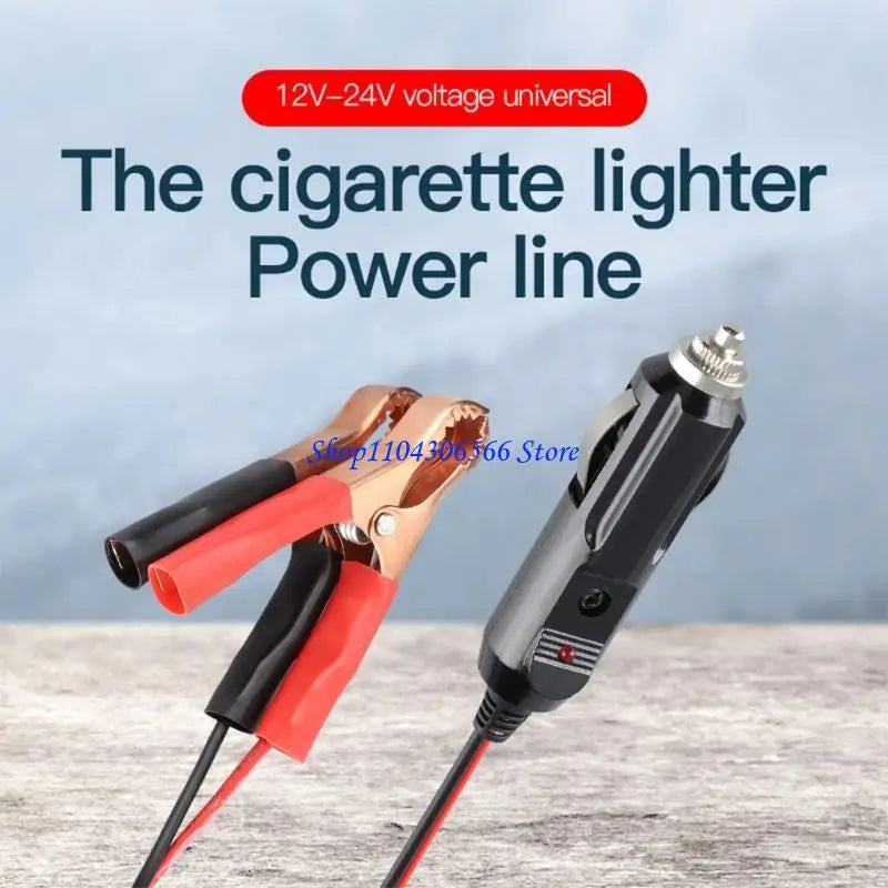 Car Battery Clip to Cigarette Lighter Adapter Cable 15A Car Power Adapter HIP