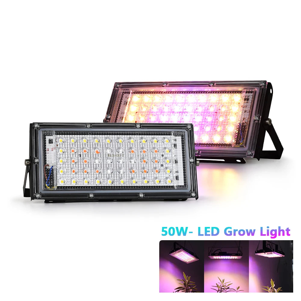 50W Full Spectrum LED Grow Light – Greenhouse & Hydroponics LED Grow Light HIP Grow Light