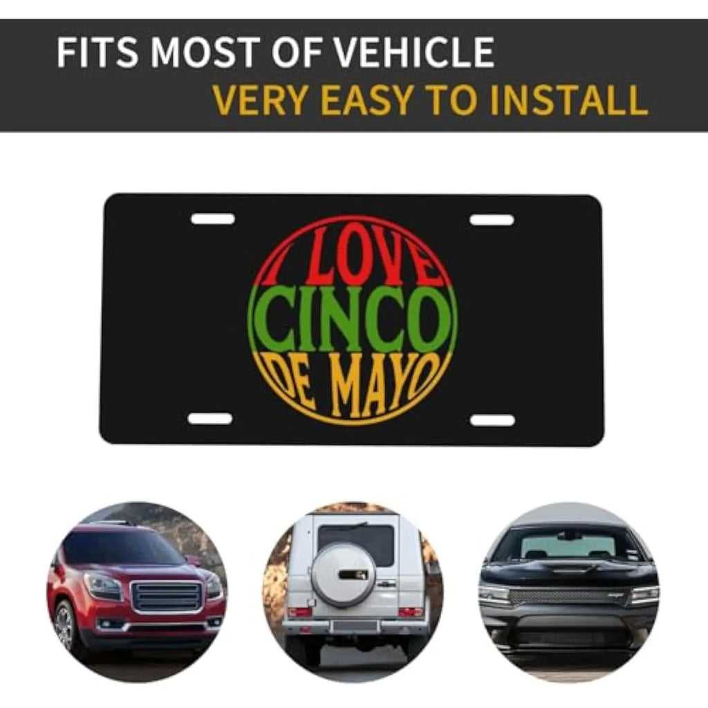 Cinco De Mayo Aluminum Novelty License Plate Vanity Tag Novelty License Plate HIP