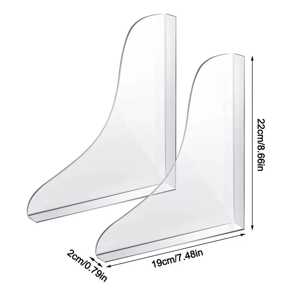 Acrylic Bathtub Splash Guard – Clear Self-Adhesive 2-Pack Sink Splash Guard HIP