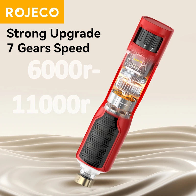 ROJECO Pet Electric Nail Grinder Rechargeable Dog Paw Grooming Nail Clipper LED Light 7 Speeds Adjustable Cat Claw Nail Grinder HIP