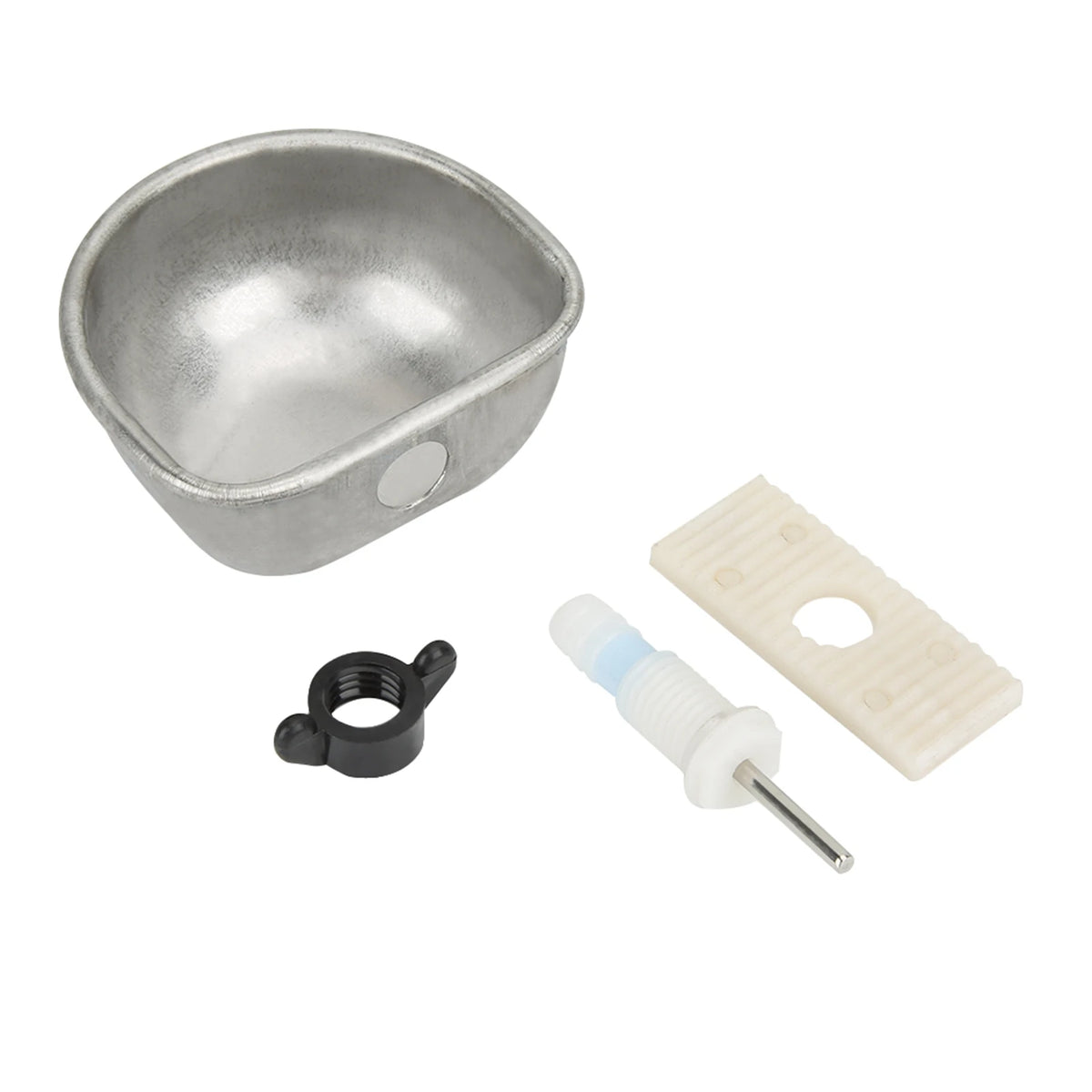 10pcs Rabbit Breeding Equipment Anti scratch Stainless Steel Nipple Drinking Water Bowl Rabbit Breeding Equipment Rabbit Drinker HIP