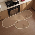PVC Leather Kitchen Floor Mat – Waterproof Non-Slip Long Rug Kitchen Floor Mat HIP GU5818-P 1pc 140x200cm