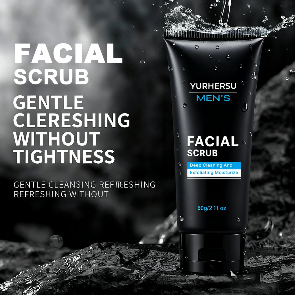 Men's Oil Control Exfoliating Face Scrub – Deep Pore Cleanse Men's Face Scrub HIP