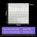 Transparent Silicone Keycaps for Long Nails – 64/100 Pcs Nail Typing Keycaps HIP 12mm 64pcs