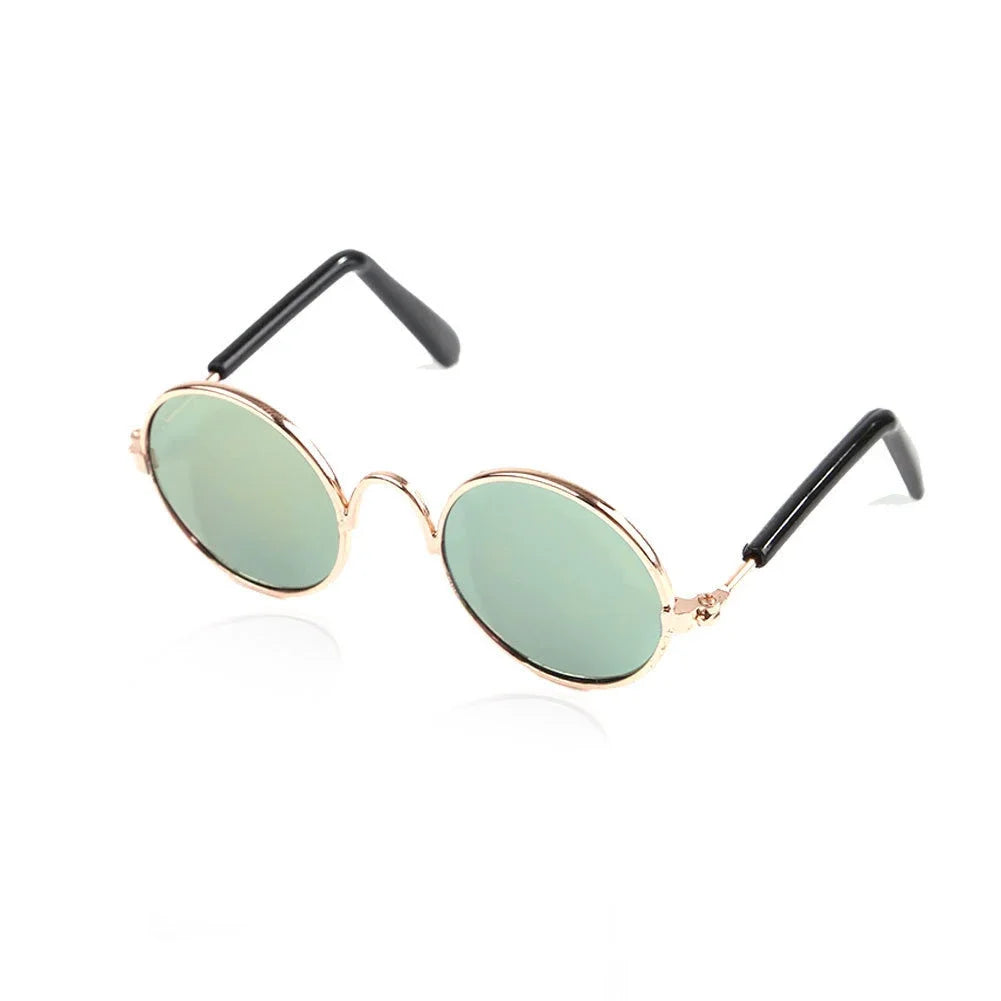 Pet Glasses Small Pet Sunglasses Stylish Pet Sunglasses for Dogs Cats Fashionable Eyewear for Sun Wind Lightweight HIP A Yellow Reflective