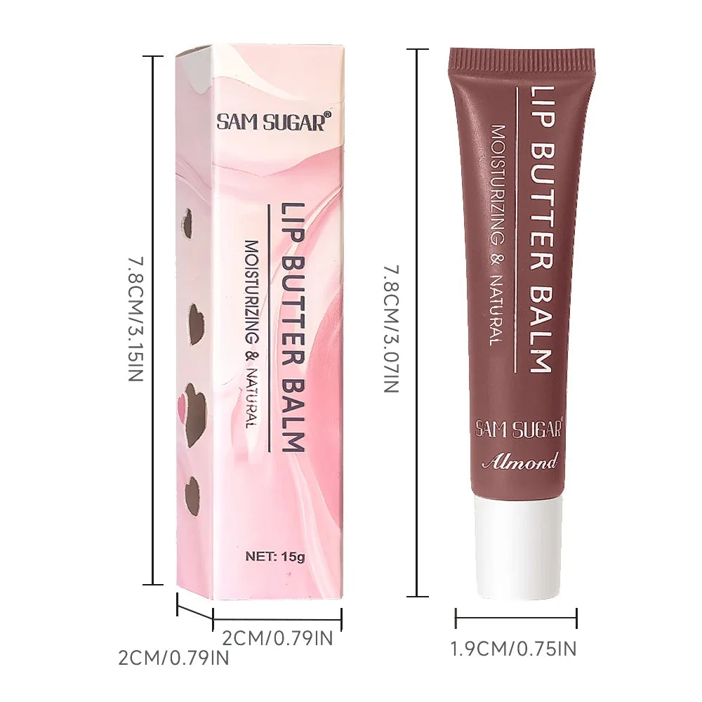 SAM SUGAR 5-Color Hydrating Lip Butter Balm – Mirror Shine Tinted Lip Butter Balm HIP