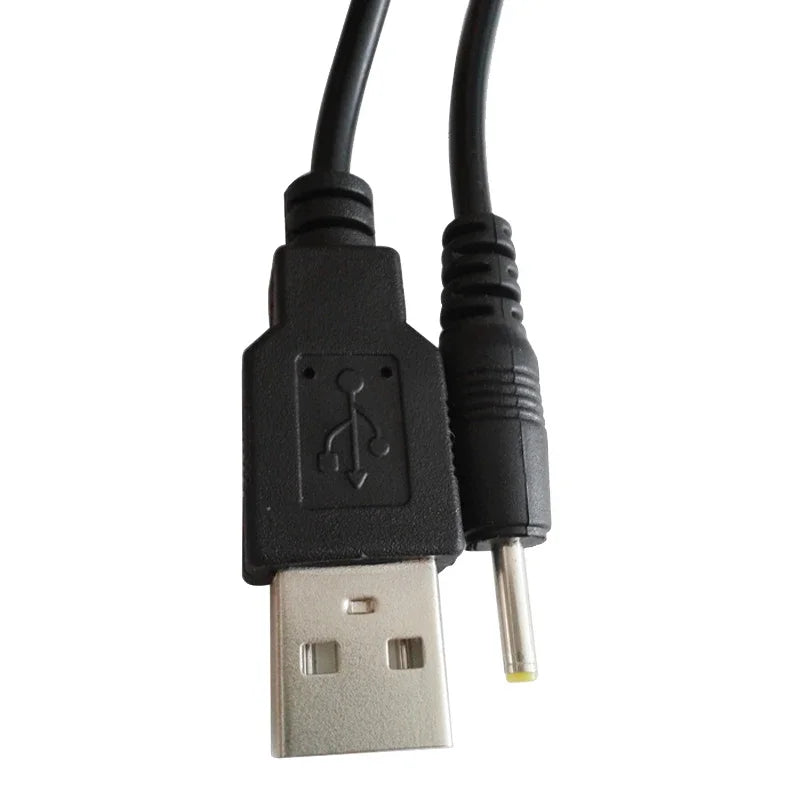 1m USB-A to DC 2.5mm x 0.7mm Power Cable – Black DC Power Cable HIP