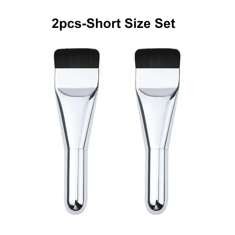 Flat Foundation Brush Set – Concealer & Contour | RUZOFO Foundation Makeup Brush HIP C697-Short 2pcs