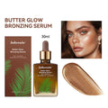 Butter Glow Bronzing Serum Innovative Nourishing Skincare Bronzing Drops for Radiant Natural Sunkissed Complexion Sunkissed Glow HIP 100ml