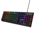 RGB Wired Gaming Keyboard – 104 Keys Mechanical Feel | USB Gaming Keyboard HIP Only Keyboard