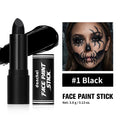 4pcs Halloween Vampire Makeup Set Black White Red Lipstick With Storage Bag Long Lasting Gothic Cosplay Costume Party Makeup HIP 4pcs including bag