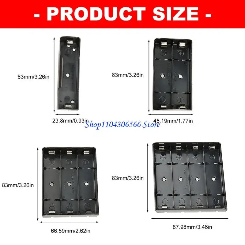21700 Battery Holder Box Set – 1/2/3/4 Slot ABS Plastic Case Battery Holder Box HIP