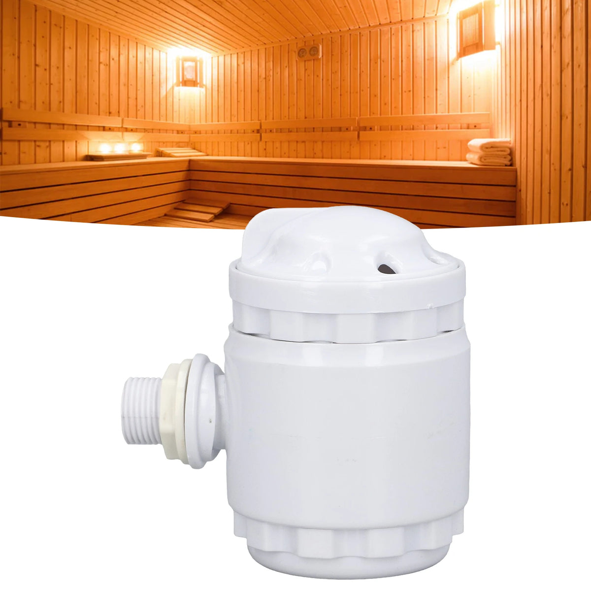 Steam Outlet G1/2 Male Thread Steam Generator Nozzle for Sauna Room SPA Room with Aromatherapy Function Shower Room Steam Outlet HIP Default Title