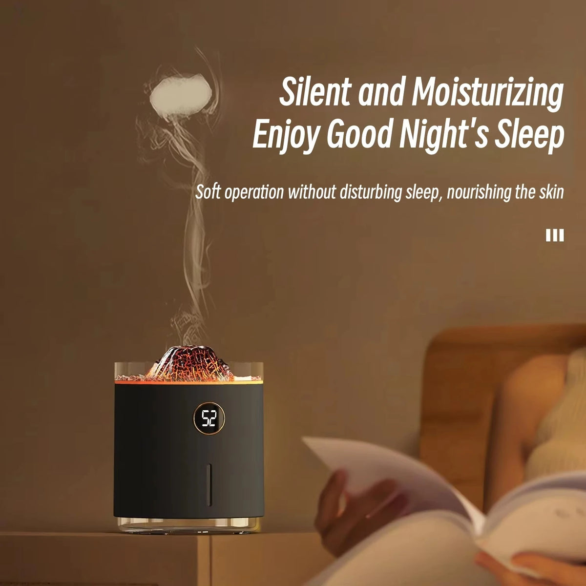 350ml Volcano Flame USB Humidifier & Aroma Diffuser | HIP Ultrasonic Humidifier Diffuser HIP