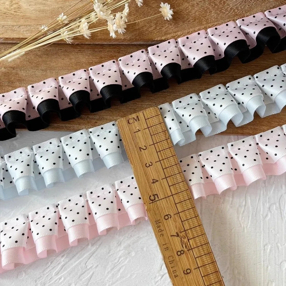 2M Pleated Ribbon Ruffle Trim – DIY Sewing Lolita Craft Ribbon Sewing Trim HIP