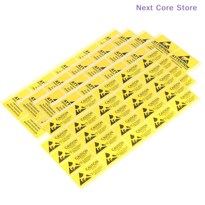 40-Pack ESD Caution Warning Labels – Static Sensitive Stickers Warning Label Stickers HIP