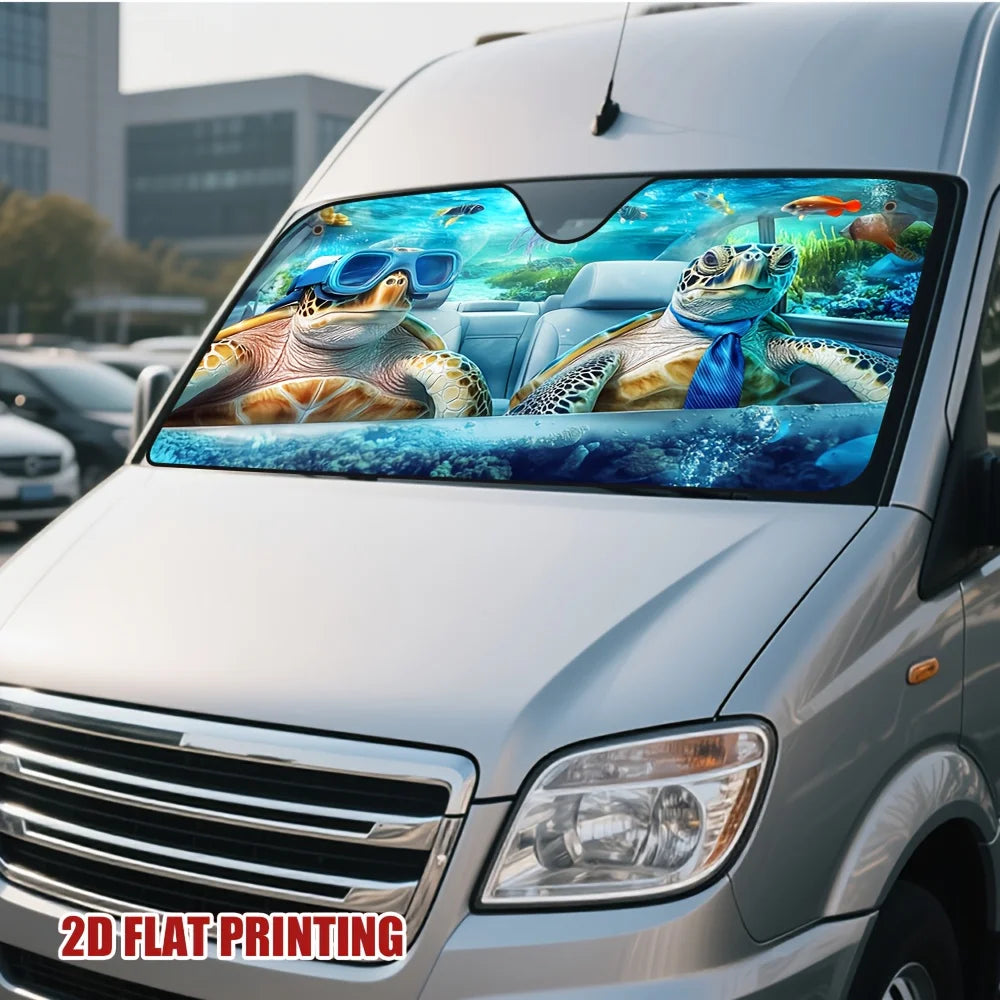Underwater Turtles Car Sun Visor – Heat & UV Shield Car Sun Visor HIP