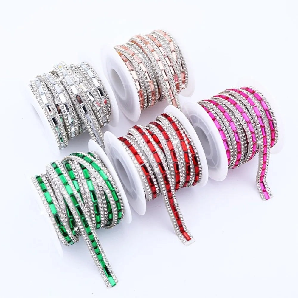 Self-Adhesive Rhinestone Strip – Flexible Crystal DIY Trim Rhinestone Craft Trim HIP
