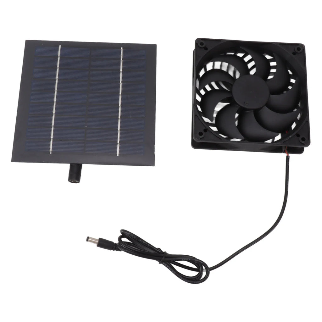 10W Solar Panel Fan Kit Solar Powered Fan for Small Greenhouses Doghouses Sheds Ventilation Greenhouse Solar Powered Fan HIP