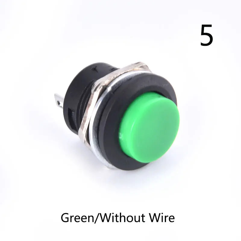 16mm Waterproof LED Push Button Momentary Switch 12V–24V Metal Momentary Push Switch HIP A5